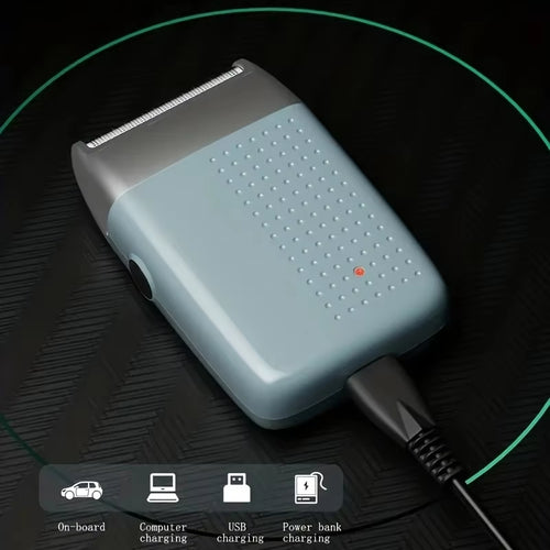 1PC New Reciprocating Electric Shaver Classic Retro Reciprocating Double-Headed Razor Push White Artifact Mini Razor.