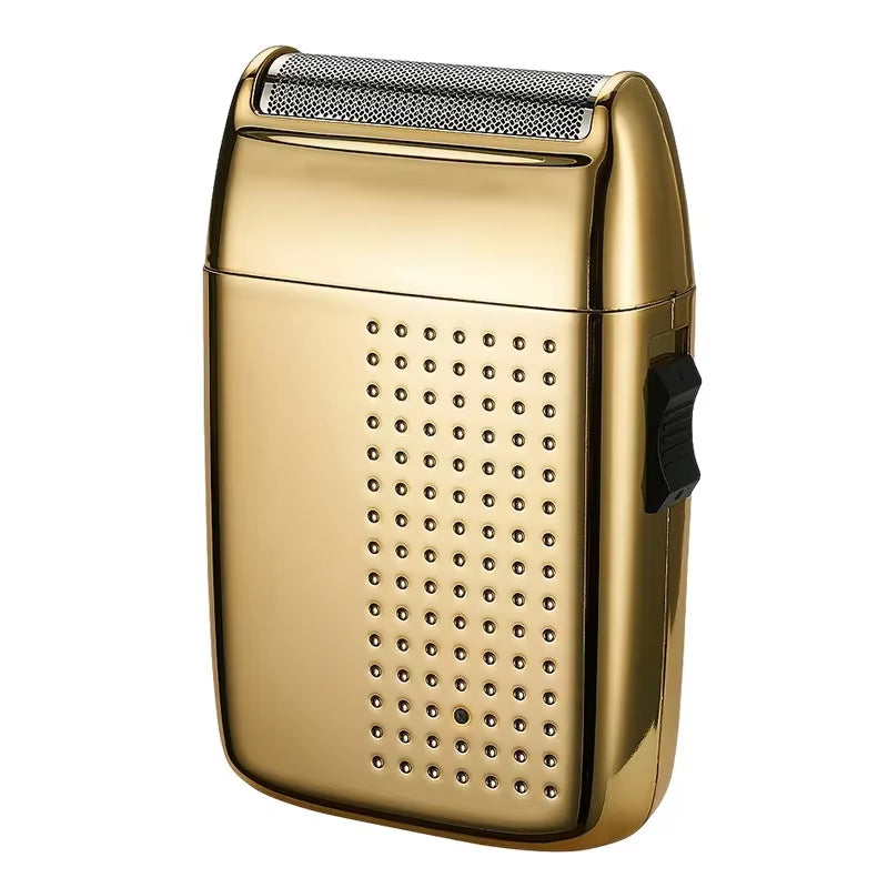 1PC New Reciprocating Electric Shaver Classic Retro Reciprocating Double-Headed Razor Push White Artifact Mini Razor.